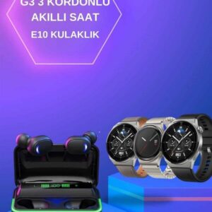 Northcity Akıllı Saat ve Bluetooth Kulaklık Seti - Titreşim Bildirim, Uyku Takibi ve 3D Ses