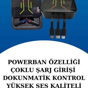 Northcity Wireless Şarjlı Akıllı Saat ve M80 Bluetooth Kulaklık - Kadınlar İçin Şık Sağlık ve Ses Çözümü