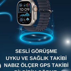 Northcity Akıllı Saat Bluetooth NFC GPS Nabız Ölçer - 1.54 İnç Dokunmatik Ekran