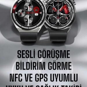 Northcity Akıllı Saat GPS ve NFC - Sesli Görüşme, Dokunmatik Ekran ile Yüksek Hassasiyetli Konum Takibi