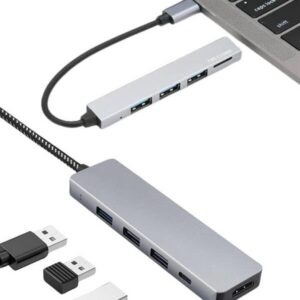 Northcity 8-in-1 USB Type-C Hub - MacBook Pro/Air Uyumlu HDMI, USB 3.0, Micro SD Çoğullayıcı