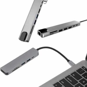 Northcity 3'ü 1'inde MacBook Adaptör – Type-C to HDMI + USB 3.0 | Alüminyum Dönüştürücü