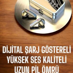 Northcity Bluetooth Bağlantılı Dijital Göstergeli Yüksek Ses Kaliteli Kulaklık - Gürültü Engelleme ve 2000mAh Şarj Kutusu