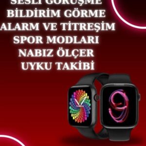 Northcity Akıllı Saat Sağlık Takibi Nabız Ölçer 3 Kordon Hediyeli