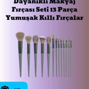 Northcity 13 Parçalı Yumuşak Kıllı Makyaj Fırça Takımı - Toz ve Krem Ürünler İçin Güçlü Tutucu