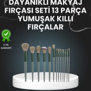 Northcity 13'lü Fiber Kıllı Yumuşak Makyaj Fırçası Seti - Taşınabilir ve Ergonomik Tasarım