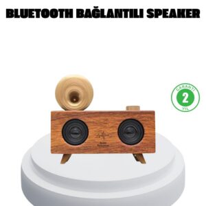 Northcity Çift Hoparlörlü Bluetooth Gramofon Speaker - 90dB Ses Çıkışı, FM Radyo, USB/SD/AUX