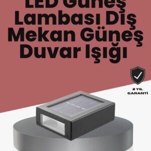Northcity Güneş Enerjili LED Duvar Lambası - Bahçe ve Balkon Aydınlatması