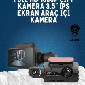 Northcity Çift Görüşlü Dashcam 1080P - Gece Görüşlü Araç İçin Güvenlik Kamerası