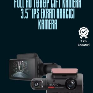 Northcity Çift Lensli Araç İçi Kamera – Park Koruma, Gece Görüş ve Tarih Damgası | 720P HD Güvenlik