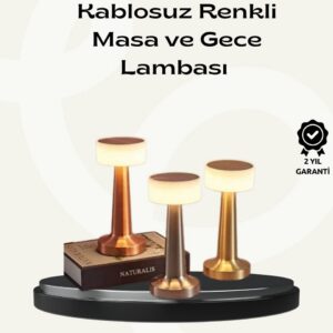 Northcity Modern USB'li Kablosuz Masa Lambası - Minimalist Tasarım, 3 Parlaklık ve Dokunmatik Kontrol