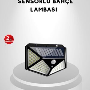 Northcity 100 LED Güneş Enerjili Bahçe Lambası - PIR Sensörlü IP65 Su Geçirmez Dış Mekan Aydınlatma