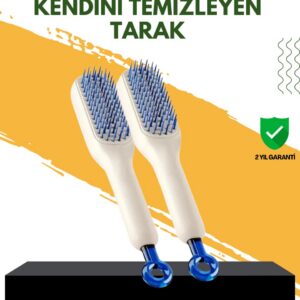 Northcity Otomatik Temizlemeli Saç Fırçası - Ergonomik Masajlı Anti-Statik Tasarım