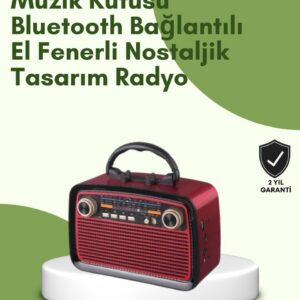 Northcity Kablosuz Bluetooth Hoparlör – Yüksek Ses Kalitesi, Uzun Pil Ömrü ve FM/AM Radyo Fonksiyonu