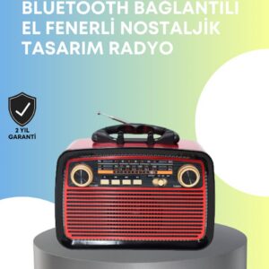 Northcity Taşınabilir Bluetooth Hoparlör – FM/AM Fonksiyonlu, Hafif ve Kompakt