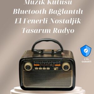 Northcity Kablosuz Taşınabilir Hoparlör – FM/AM Radyo Özellikli 1 kg Şarj Edilebilir