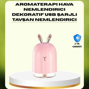 Northcity 200 ml Ultrasonik Aroma Difüzör ve Hava Nemlendirici - Tavşan Kulaklı Gece Lambası