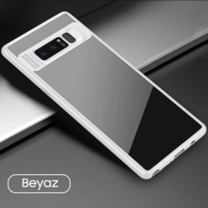 Northcity Ally Galaxy Note 8 Darbeya Dayanıklı Şeffaf Silikon Kılıf-(5775)