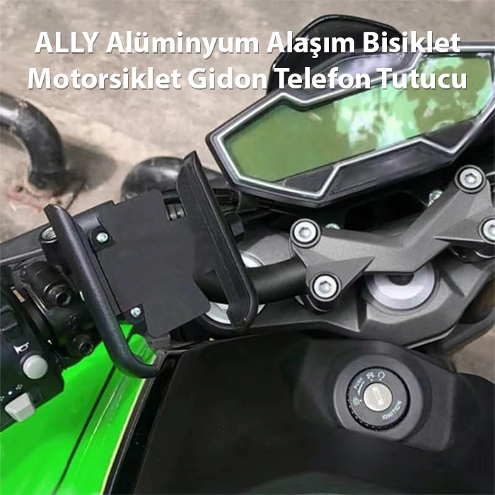 Northcity ALLY Alüminyum Alaşım Bisiklet Motorsiklet Gidon Telefon Tutucu-(5775) - Görsel 2