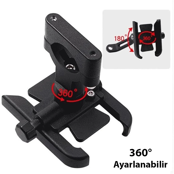 Northcity ALLY Alüminyum Alaşım Bisiklet Motorsiklet Gidon Telefon Tutucu-(5775) - Görsel 5
