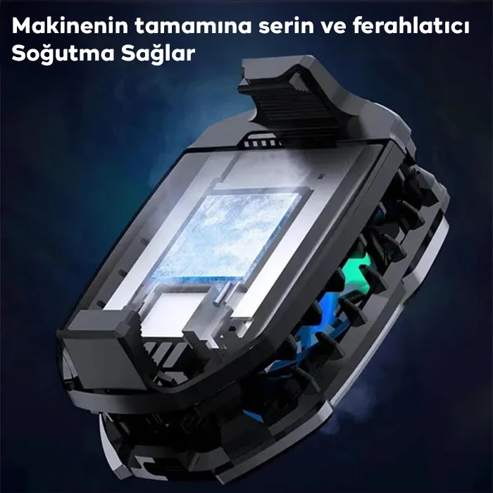 Northcity Memo DLA8 Cep Telefon Soğutma Fanı Radyatör Soğutucu Rgb LED Işıklı-(5775) - Görsel 4