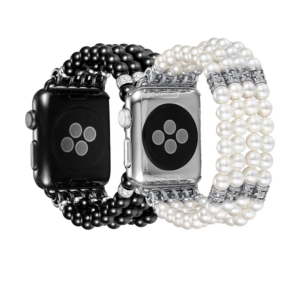 Northcity Ally Apple Watch 7-8 45mm 6-5-4 44mm Full Boncuk Taşlı Kordon Kayış 3-2-1 42mm-(5775)