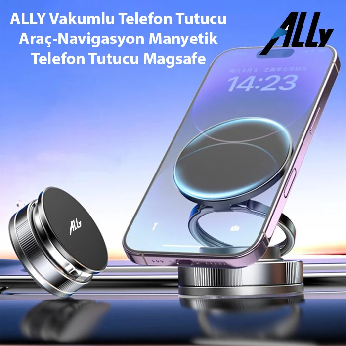 Northcity ALLY Vakumlu Telefon Tutucu Araç-Navigasyon Manyetik Telefon Tutucu Magsafe-(5775) - Görsel 2