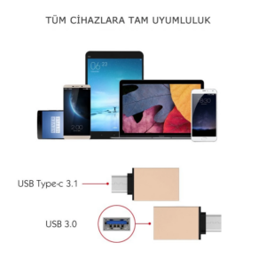 Northcity Ally Usb Type C Otg Converter Çevirici Başlık-(5775)