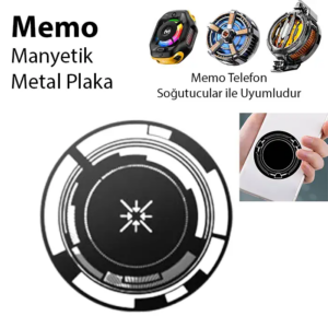 Northcity Memo Manyetik Metal Halka - Memo Telefon Soğutucu Uyumlu CX07-CX08 ve Manyetik Tüm modeller-(5775)