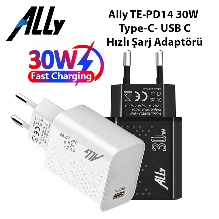 Northcity Ally TE-PD14 30W Type-C- USB C Hızlı Şarj Adaptörü-(5775) - Görsel 2