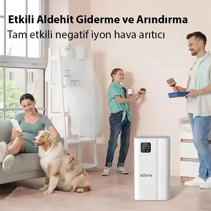 Northcity EZERE FullClean Pro Have Temizleme Cihazı 350 CADR LED ekran iyon ve sessiz çalışma ile toz duman poleni %99.9 filtreler. Temiz hava-(5775) - Görsel 2