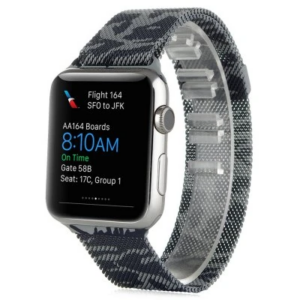 Northcity Ally Apple Watch 7-8 45mm 6-5-4 44mm Kayış Kordon Metal Milano Loop Kamuflaj 3-2-1 42mm-(5775)