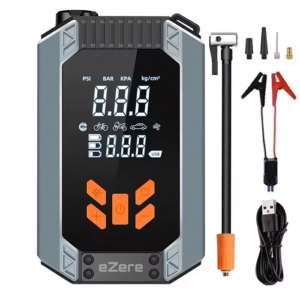 Northcity EZERE ST-9632D Taşınabilir Araç Lastik Şişirme Ve Starter Akü Takviye Seti-(5775)