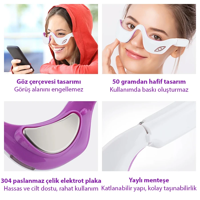 Northcity EZERE Eyeserın Göz Masaj Aleti – Terapi Etkili Göz Bakımı-(5775) - Görsel 5