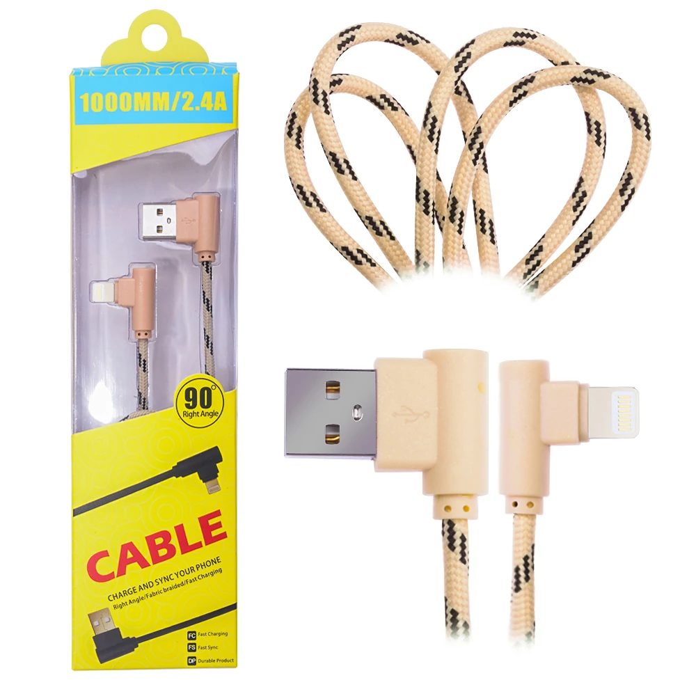 Northcity Ally İphone Lightning Eğik Başlı Halat Usb Kablo 1metre-(5775) - Görsel 3