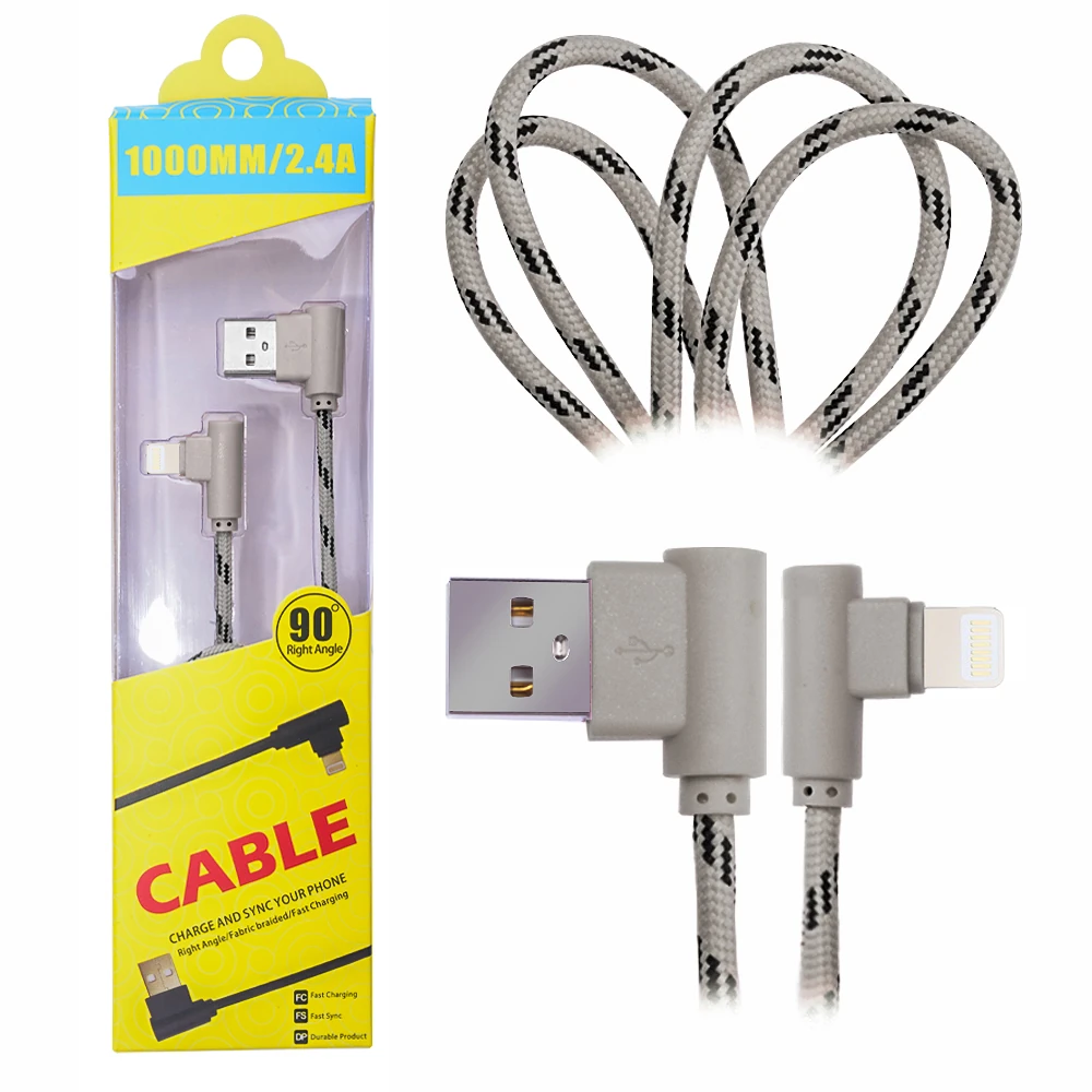 Northcity Ally İphone Lightning Eğik Başlı Halat Usb Kablo 1metre-(5775) - Görsel 4