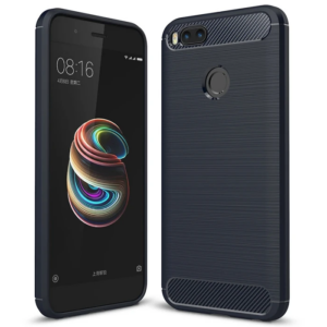 Northcity Xiaomi Mi 5x Dark Ultra Koruma Karbon Fiber Doku Silikon Kılıf-(5775)