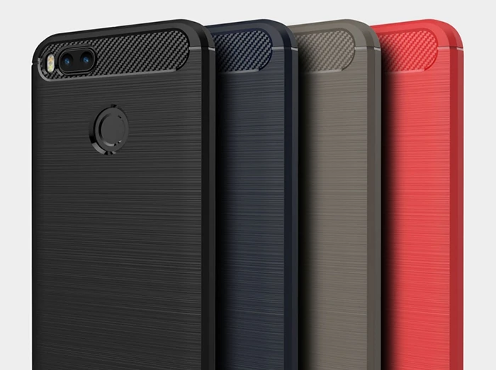 Northcity Xiaomi Mi 5x Dark Ultra Koruma Karbon Fiber Doku Silikon Kılıf-(5775) - Görsel 5