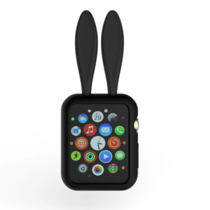 Northcity Ally Apple Watch 1-2-3-4 42mm Tavşan Figürü Silikon Kılıf-(5775)