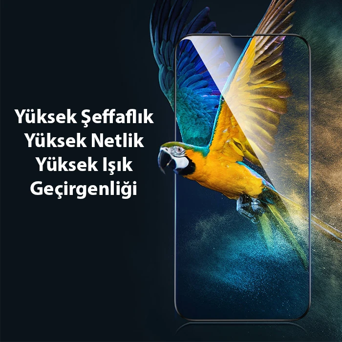 Northcity Baseus iPhone 13 Pro Max 6.7 0.3mm Tempered Full-glass Cam Ekran Koruyucu 2 Adet Set-(5775) - Görsel 4