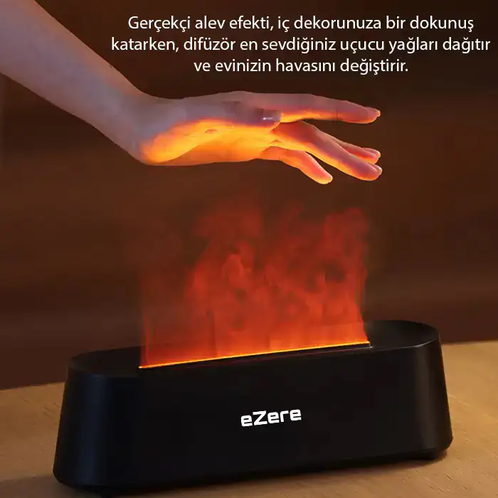 Northcity Ezere A3 Ev ve Ofis için Alev Difüzörü ve Ultrasonik Hava Nemlendici-(5775) - Görsel 5