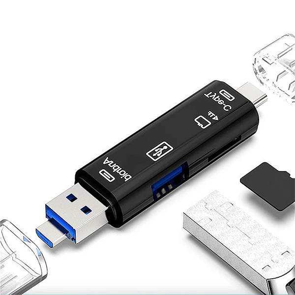 Northcity Smart Otg 3in1 Type-C Ve Micro Usb Tf Card Reader Otg-(5775) - Görsel 2