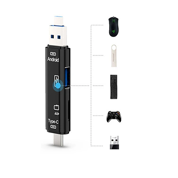 Northcity Smart Otg 3in1 Type-C Ve Micro Usb Tf Card Reader Otg-(5775) - Görsel 5