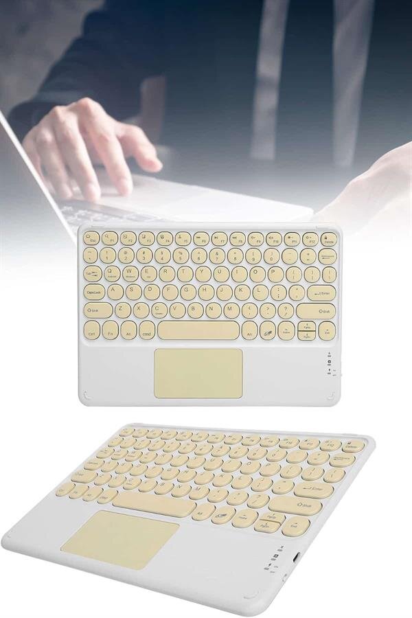 Northcity Android ve İOS Uyumlu Bluetooth Klavye Touchpad Slim Kablosuz Wifi Q Klavye