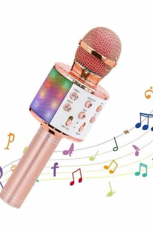 Northcity Karaoke Mikrofon Bluetooth Bağlantılı Aux Girişli Uzun Pil Ömrü Yüksek Ses Kaliteli - Görsel 3