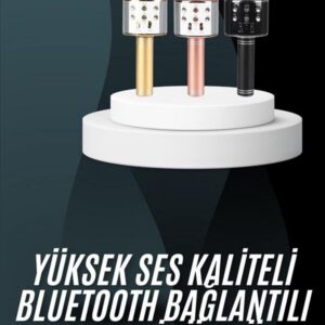 Northcity Karaoke Mikrofon Bluetooth Bağlantılı Aux Girişli Uzun Pil Ömrü Yüksek Ses Kaliteli